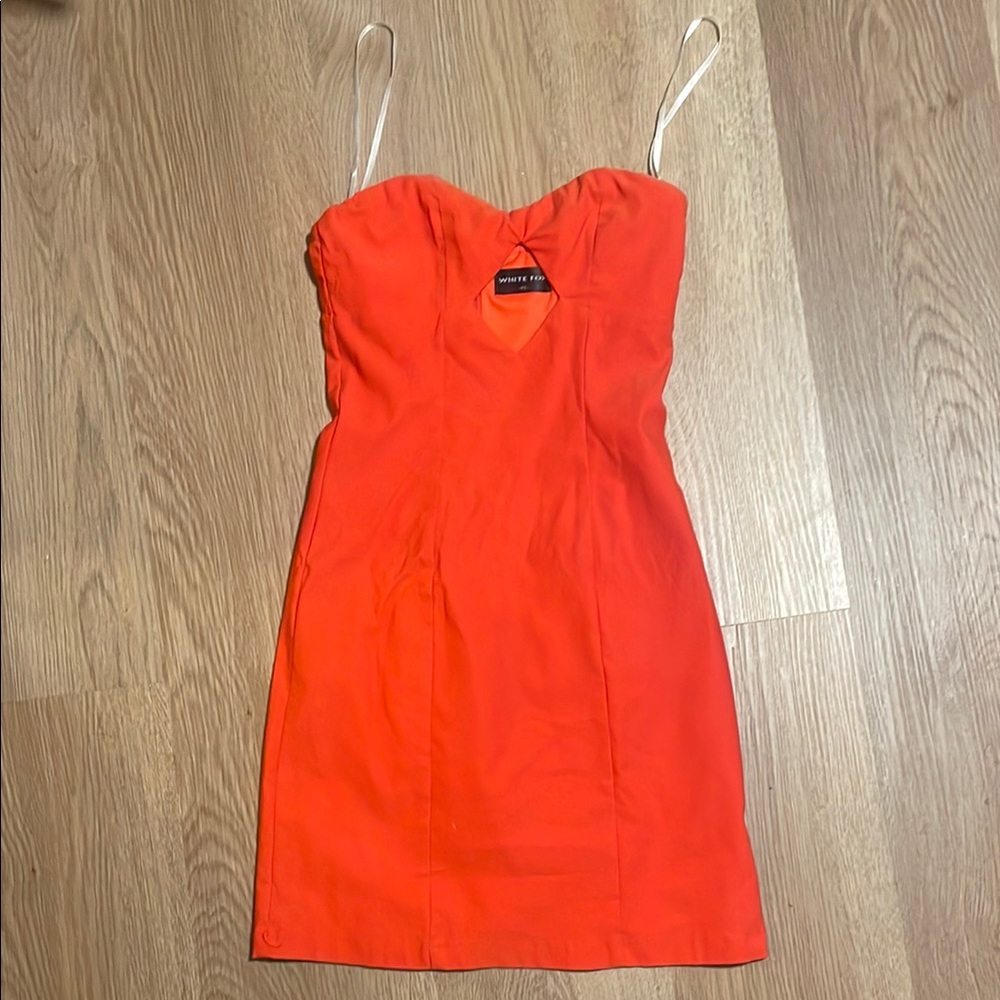 White Fox Cut-Out Going-Out Dress